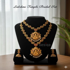 Lakshmi Temple Bridal Set
