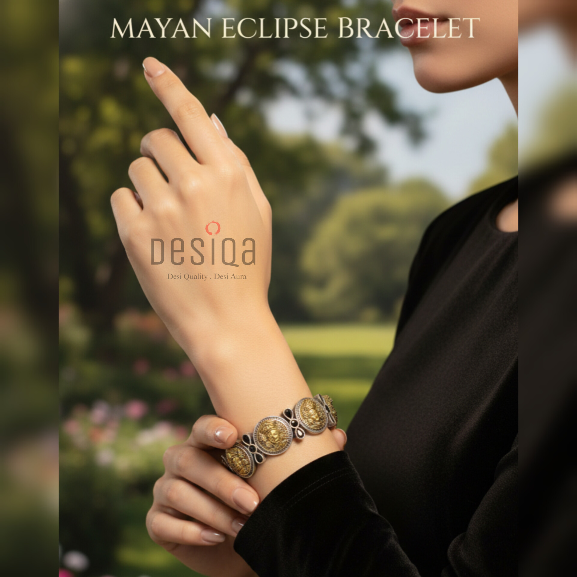 MAYAN ECLIPSE BRACLET - LAKHMI COIN - Image 3