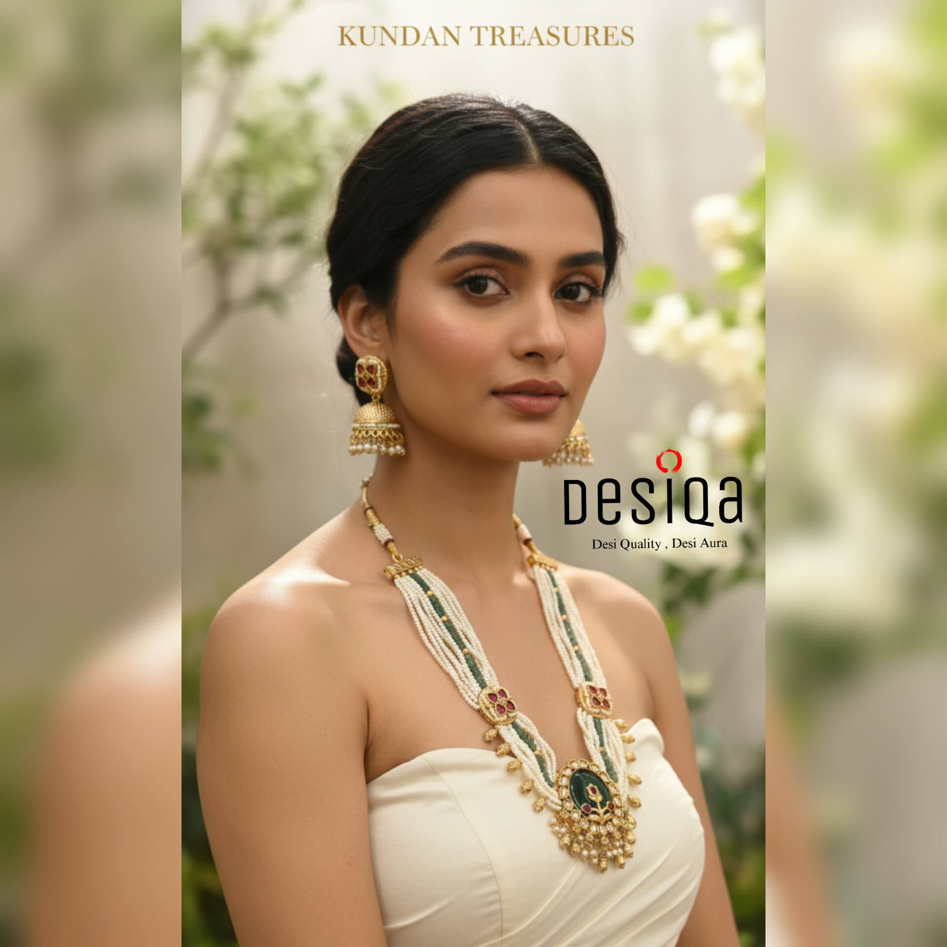 Kundan Treasures Neckless Set - Image 2