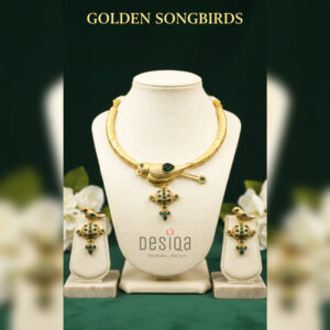 Golden Songbirds Jewellery Set