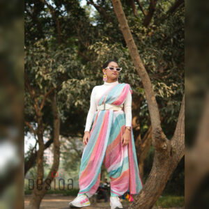 Candy Cotton colour Mul Mul Cotton Handloom Saree