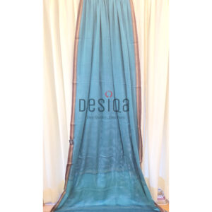 Sea Green Colour Pure Cotton Dhonekhali Handloom Sarees