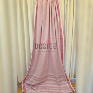 Red Check Dhonekhali Handloom Saree