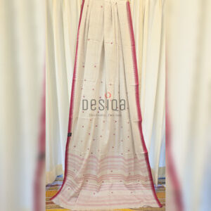 Ganga Jal Colour Pure Cotton Dhonekhali Handloom Sarees