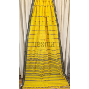 Yellow Colour Pure Cotton Begumpuri Handloom Saree