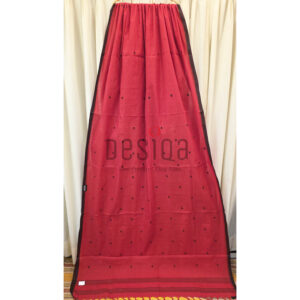 Red Colour Pure Cotton Begumpuri Handloom Saree