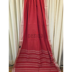 Red Colour Pure Cotton Begumpuri Handloom Saree