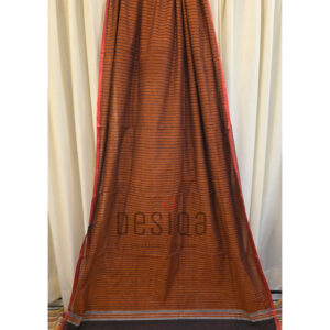 Light Brown Colour Pure Cotton Begumpuri Handloom Saree